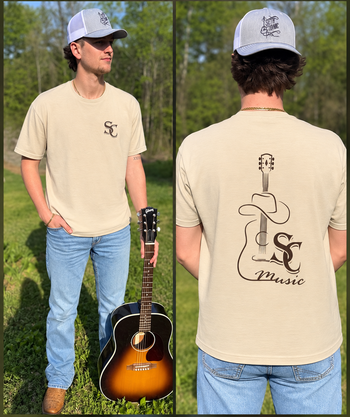 Seth Cronic Music Guitar Tee