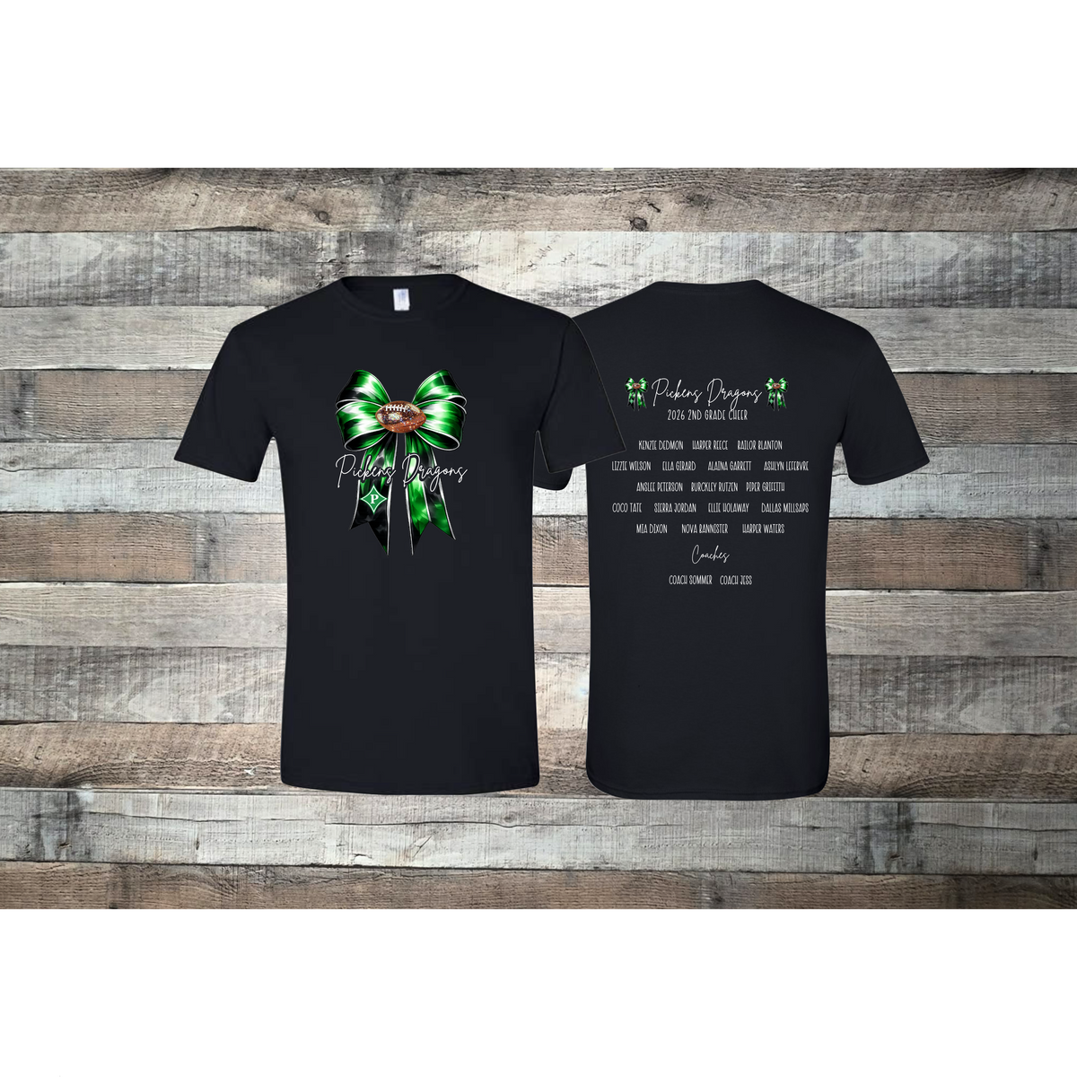 Pickens Dragons Cheer 2nd Grade Roster T-shirt