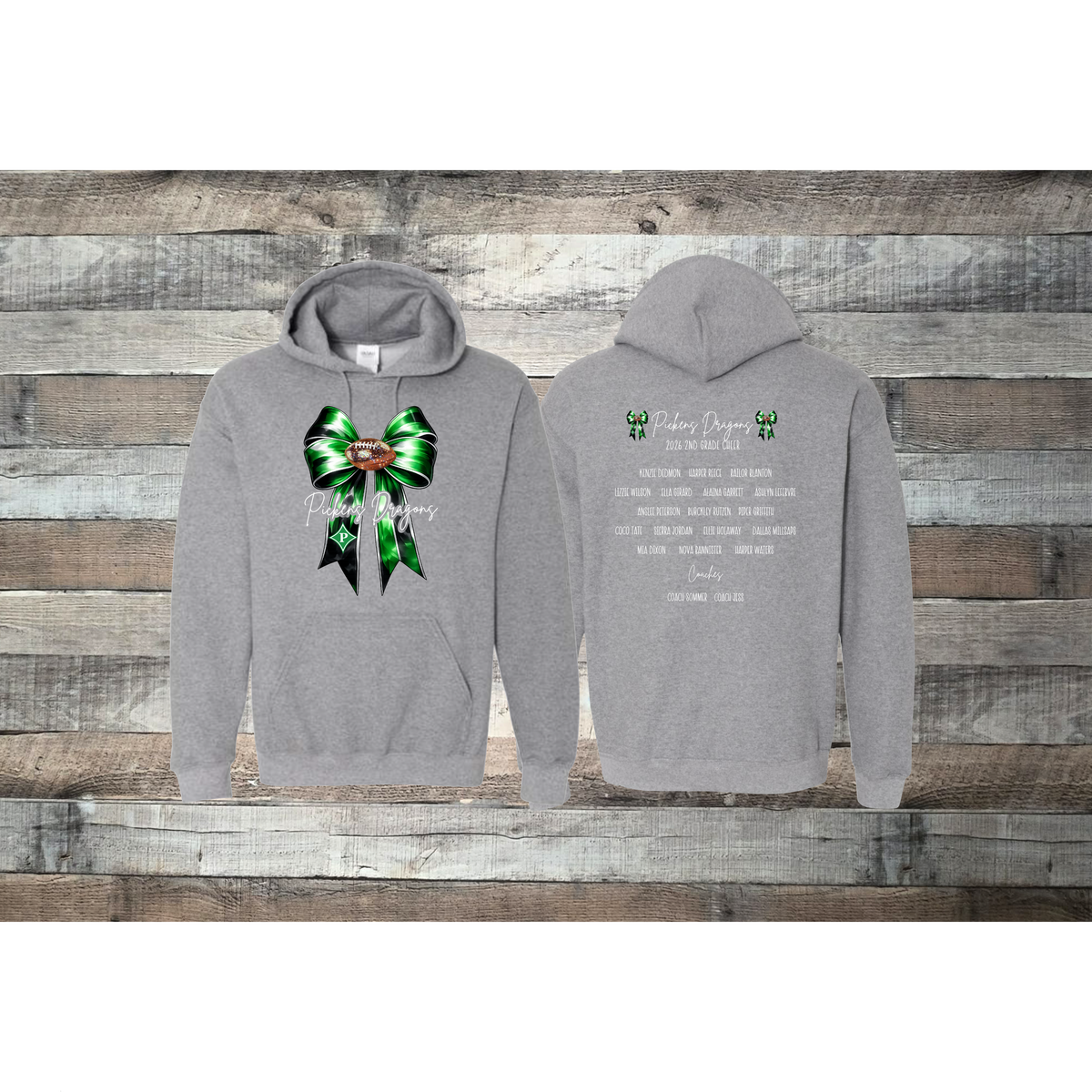 Pickens Dragons Cheer 2nd Grade Roster Hoodie