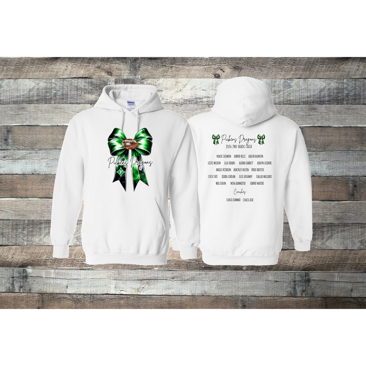 Pickens Dragons Cheer 2nd Grade Roster Hoodie