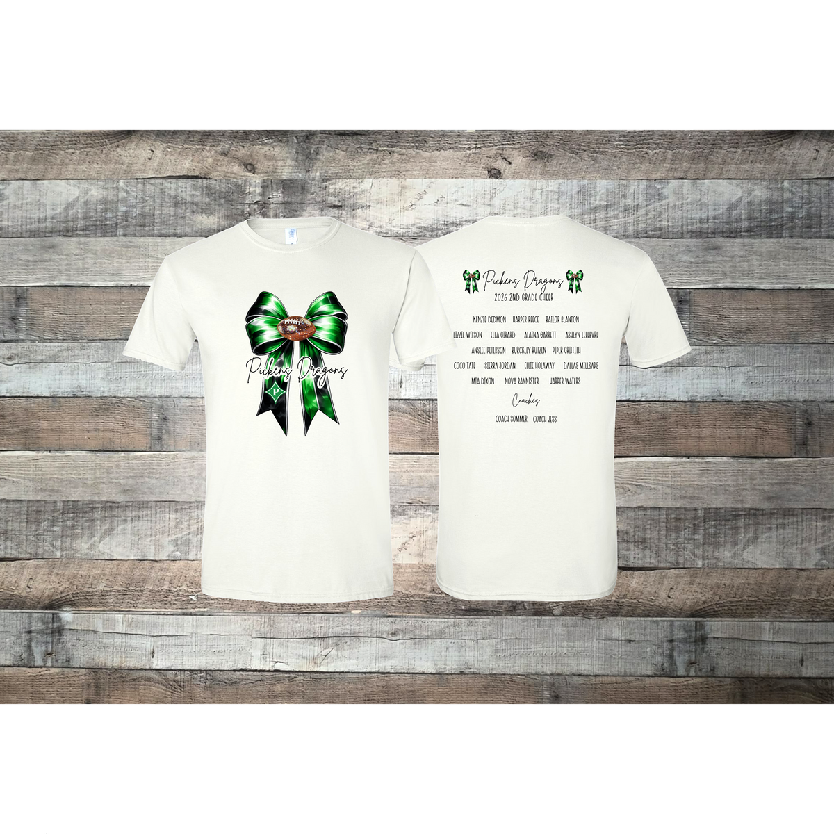 Pickens Dragons Cheer 2nd Grade Roster T-shirt