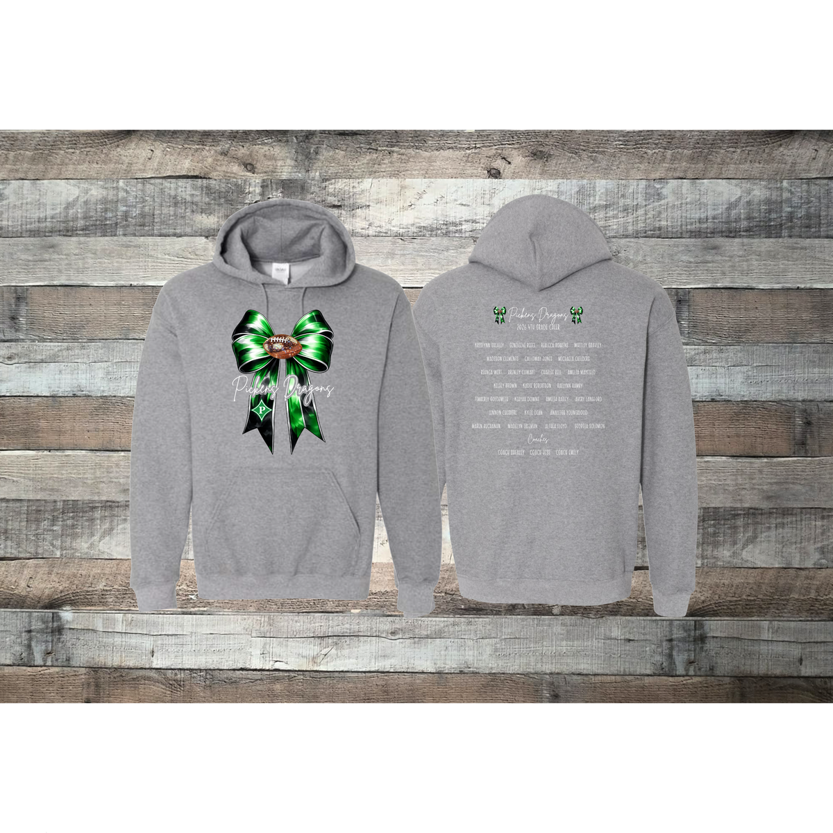 Pickens Dragons Cheer 4th Grade Roster Hoodie