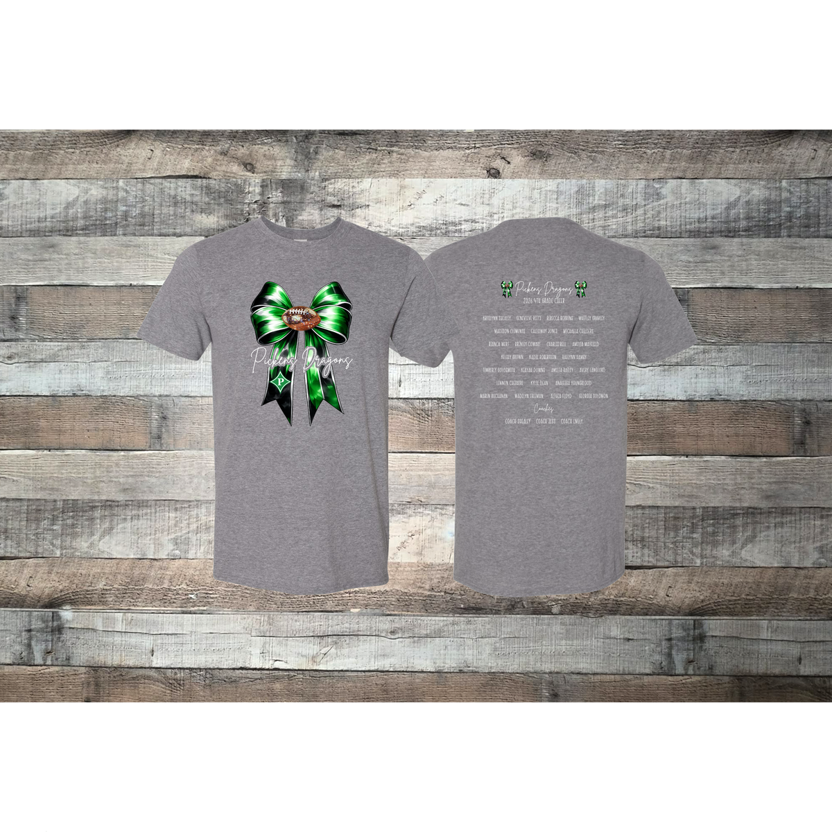 Pickens Dragons Cheer 4th Grade Roster T-shirt