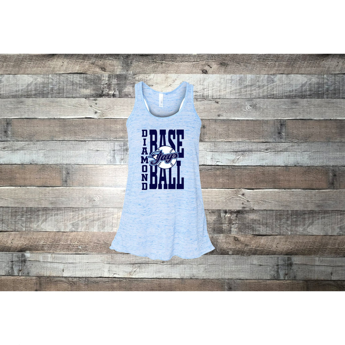 Diamond Academy Jays Vertical Diamond Stacked Baseball