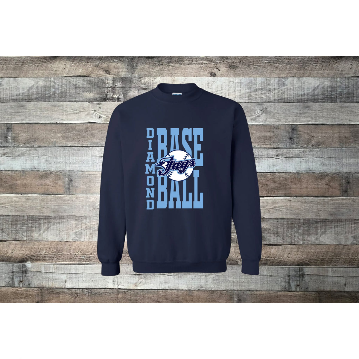 Diamond Academy Jays Vertical Diamond Stacked Baseball