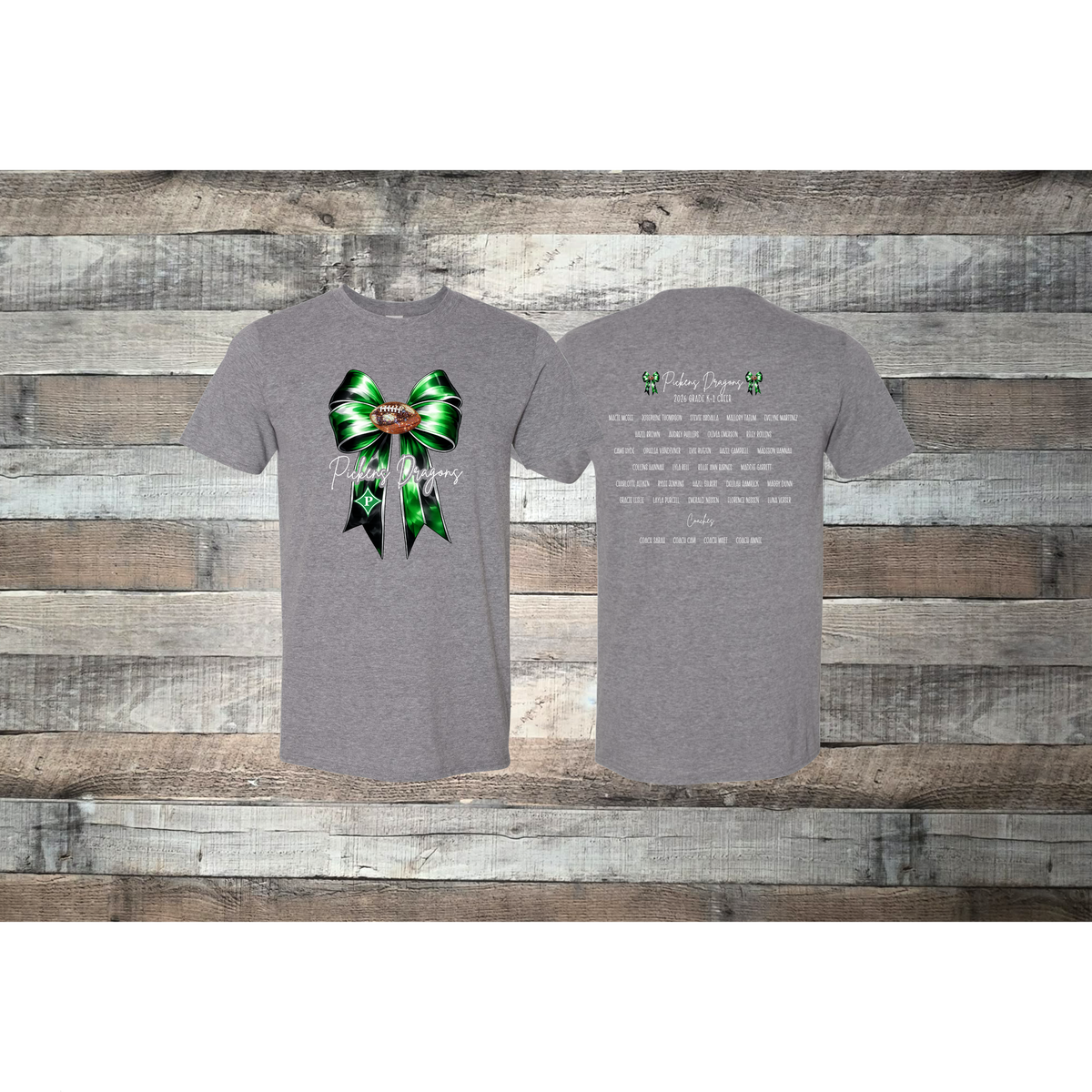 Pickens Dragons Cheer K-1 Roster T-shirt